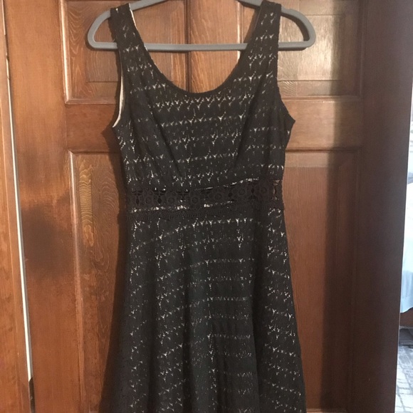 Black cocktail dress with cut outs - Picture 2 of 7